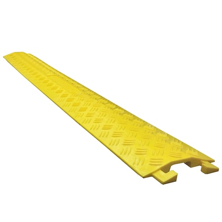 Electriduct Cable Protector, 3/4 in H, 39 in L, 5-1/4 in W, 1 Channel, Polyurethane, Yellow DO-DT-SM-YL